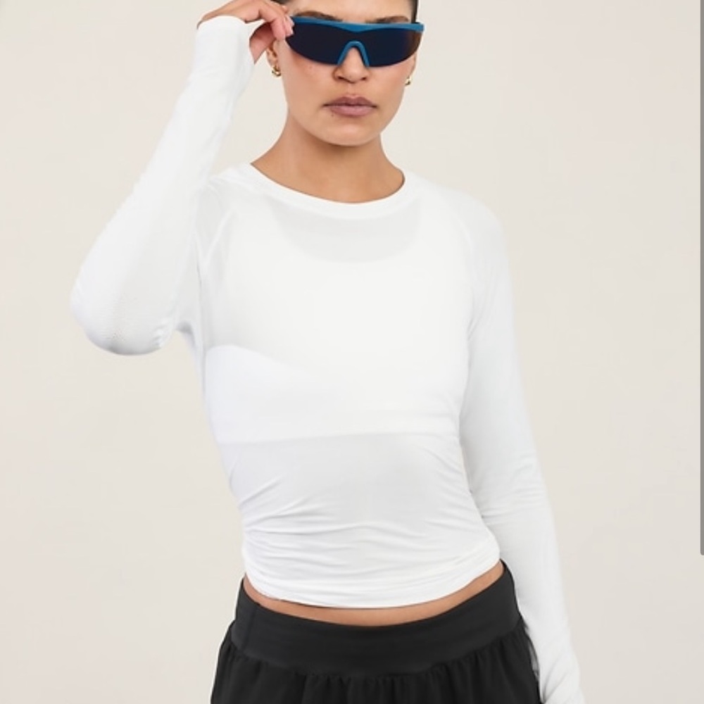 athleta momentum seamless long sleeve top